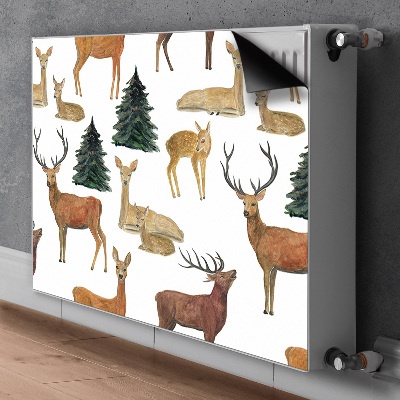 Magnetic radiator mat Deer