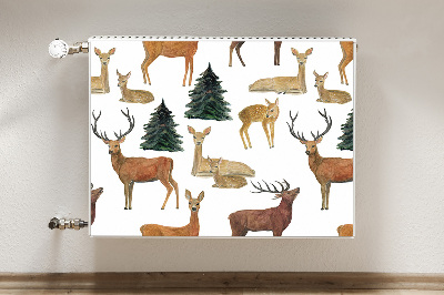 Magnetic radiator mat Deer