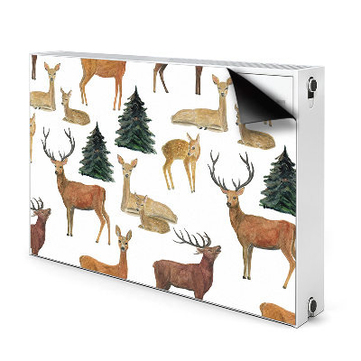 Magnetic radiator mat Deer