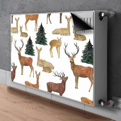 Magnetic radiator mat Deer