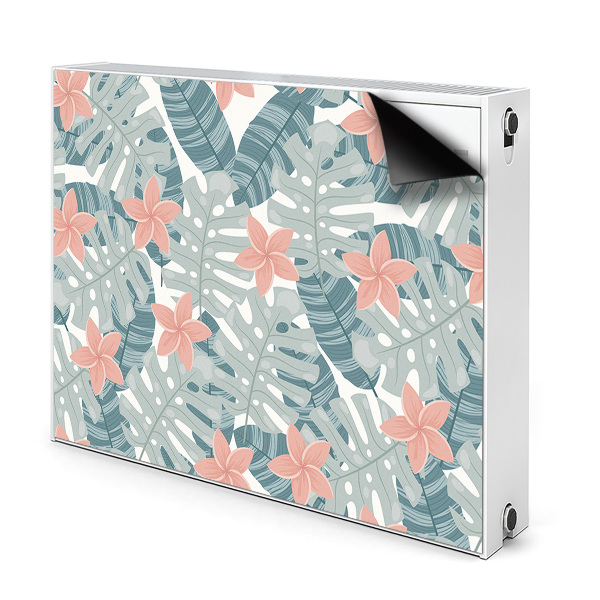 Magnetic radiator mat Tropical mural