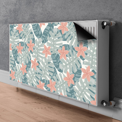 Magnetic radiator mat Tropical mural