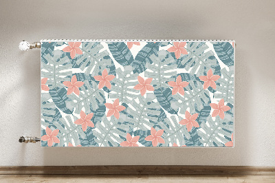 Magnetic radiator mat Tropical mural