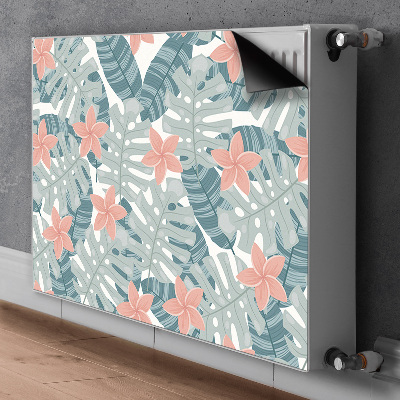 Magnetic radiator mat Tropical mural