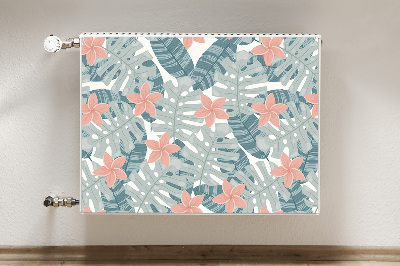 Magnetic radiator mat Tropical mural