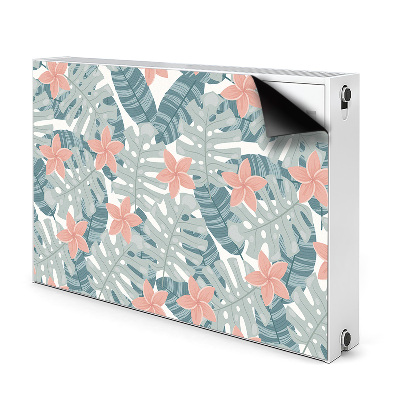 Magnetic radiator mat Tropical mural