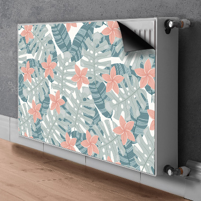 Magnetic radiator mat Tropical mural