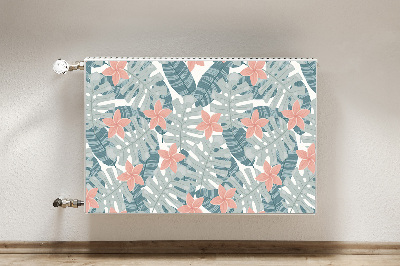 Magnetic radiator mat Tropical mural