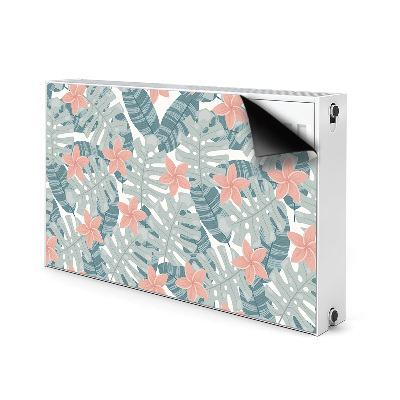 Magnetic radiator mat Tropical mural