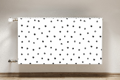 Radiator cover Black dots