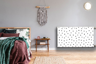 Radiator cover Black dots