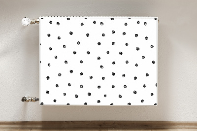 Radiator cover Black dots