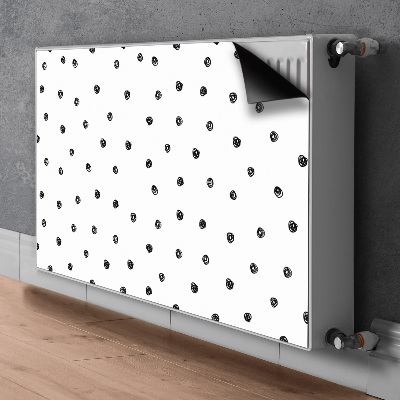 Radiator cover Black dots