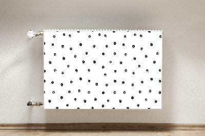 Radiator cover Black dots