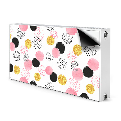 Magnetic radiator mat Geometric dots