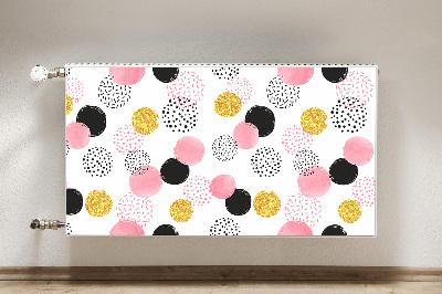 Magnetic radiator mat Geometric dots