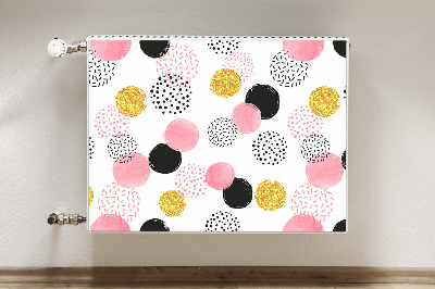 Magnetic radiator mat Geometric dots