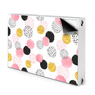 Magnetic radiator mat Geometric dots