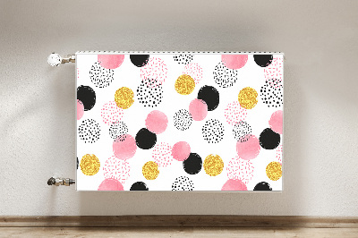 Magnetic radiator mat Geometric dots