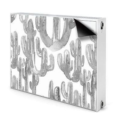 Magnetic radiator cover Painted cacti