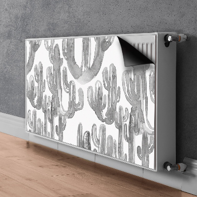 Magnetic radiator cover Painted cacti