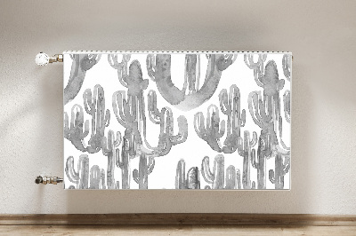 Magnetic radiator cover Painted cacti