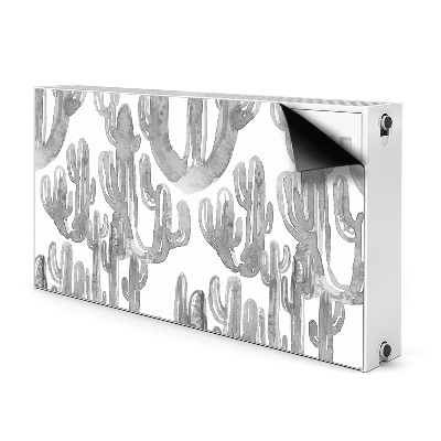 Magnetic radiator cover Painted cacti