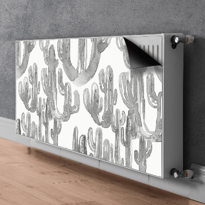 Magnetic radiator cover Painted cacti