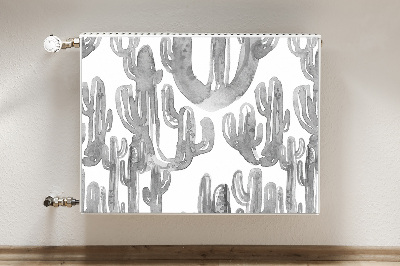 Magnetic radiator cover Painted cacti