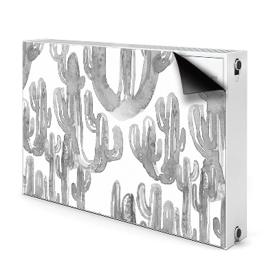 Magnetic radiator cover Painted cacti