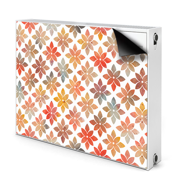 Printed radiator mat Floral pattern