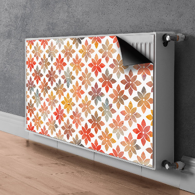 Printed radiator mat Floral pattern