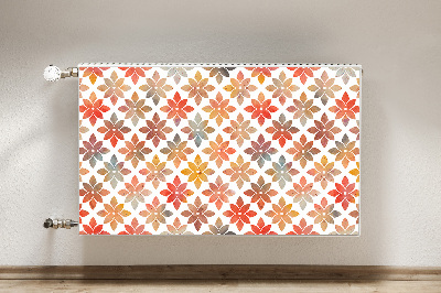 Printed radiator mat Floral pattern