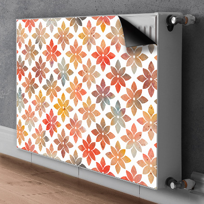 Printed radiator mat Floral pattern