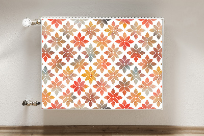 Printed radiator mat Floral pattern