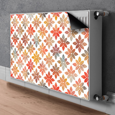 Printed radiator mat Floral pattern