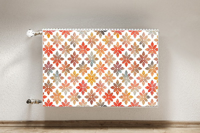 Printed radiator mat Floral pattern