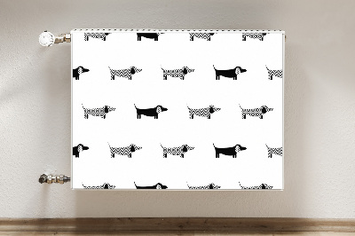 Magnetic radiator mat Dachshunds