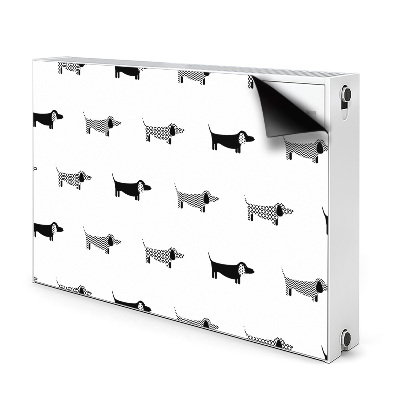 Magnetic radiator mat Dachshunds