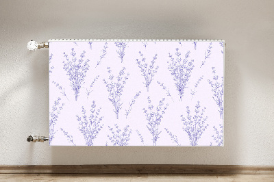 Printed radiator mat Lavender flowers