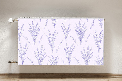 Printed radiator mat Lavender flowers