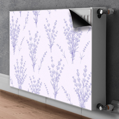 Printed radiator mat Lavender flowers