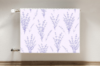 Printed radiator mat Lavender flowers