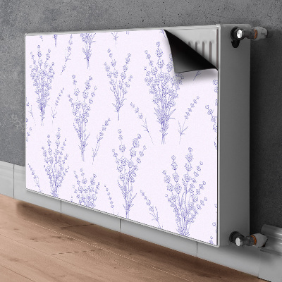 Printed radiator mat Lavender flowers