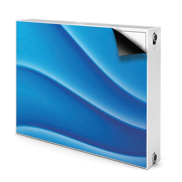 Radiator cover Blue abstraction