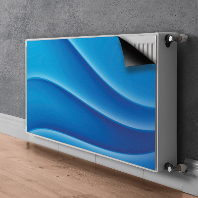 Radiator cover Blue abstraction