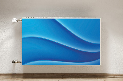 Radiator cover Blue abstraction