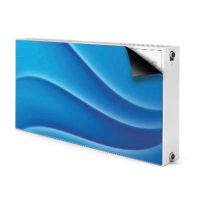 Radiator cover Blue abstraction