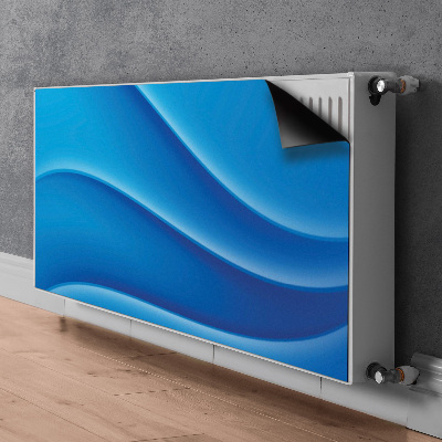 Radiator cover Blue abstraction