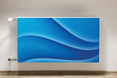 Radiator cover Blue abstraction